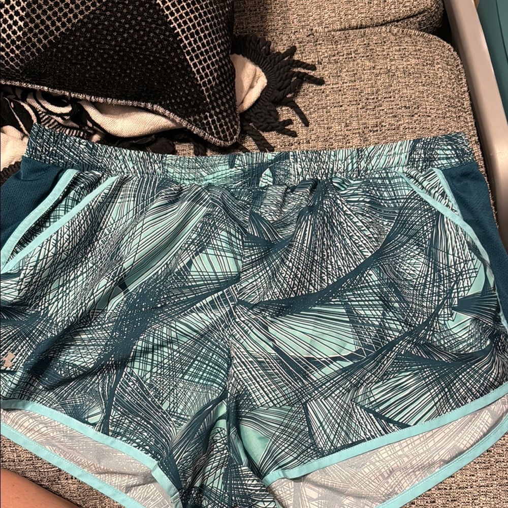 Under Armour Teal and Aqua Athletic Shorts